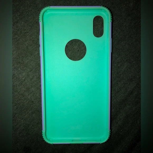 iPhone XS Max/ iPhone 8 Plus Purple & Teal 2 - Piece Phone Case - Picture 2 of 10